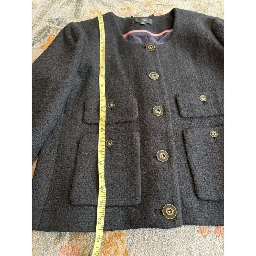 J. Crew- Lady jacket in maritime tweed Blazer 12